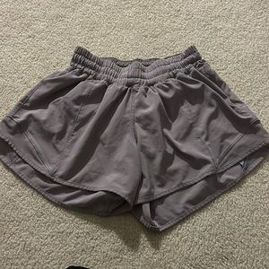 Lavender LuluLemon Shorts 4 Tall
